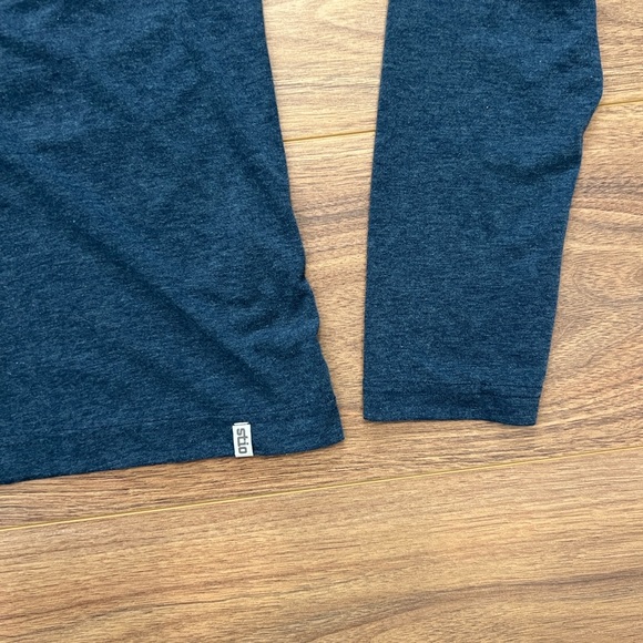 Stio Divide Hooded Pullover Sun Hoody in Blue Size Medium - Picture 4 of 11